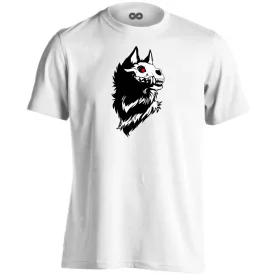 Wendigo Wolf koponyás halloweeni férfi póló (fehér)