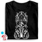 Árnyak kardja koponyás férfi póló (fekete)