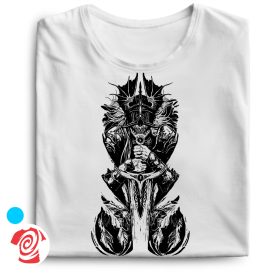 Árnyak kardja koponyás férfi póló (fehér)