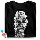 A végzet hírnöke koponyás férfi póló (fekete)