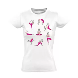 Jóga "kör" női póló ezoterikus (fehér)