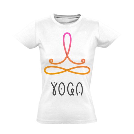 Jóga "szimbólum" női póló ezoterikus (fehér)