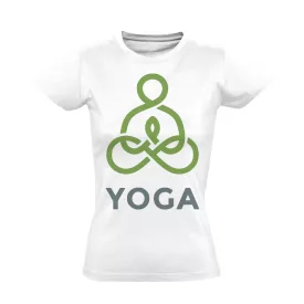 Joga "letisztult" női póló ezoterikus (fehér)