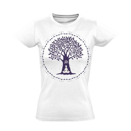 Om "fa" női póló ezoterikus (fehér)