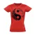 Yin Yang "virágos" női póló ezoterikus (piros)