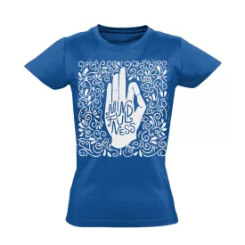Jóga "teljes" női póló ezoterikus (kék)