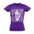 Jóga "teljes" női póló ezoterikus (lila)