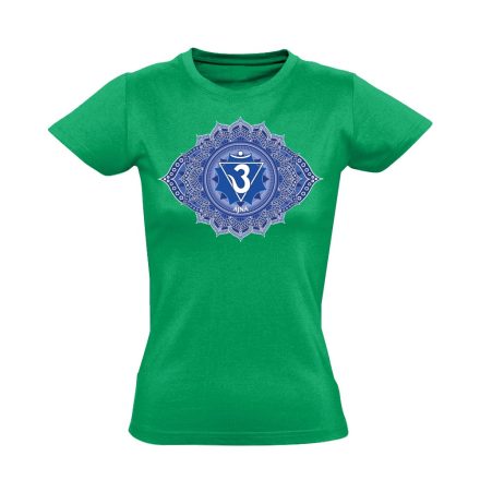 Ajna "szirmok" női póló ezoterikus (zöld)