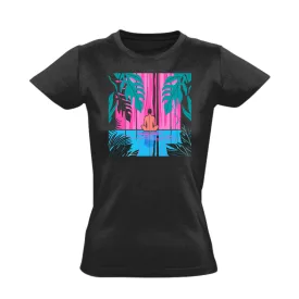   Spirituális forrás ezoterikus női póló ezoterikus (fekete)