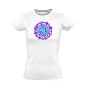 Puspamandalam ezoterikus női póló (fehér)