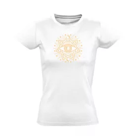 Sarvadarshanapitanetram ezoterikus női póló (fehér)