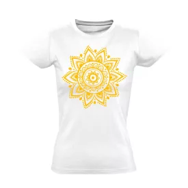   Muladhara "hímzés" női póló ezoterikus (fehér)