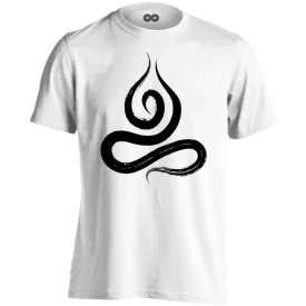 Jóga "ecset" férfi póló ezoterikus (fehér)