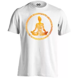   Jóga "aranykör" férfi póló ezoterikus (fehér)