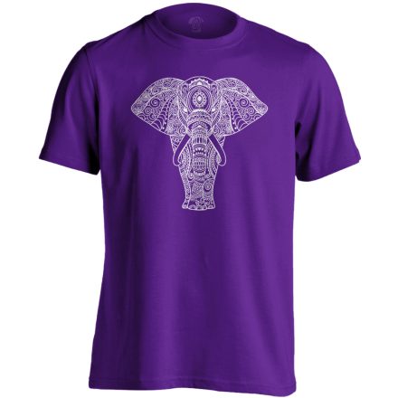Elefánt "mintás" férfi póló ezoterikus (lila)