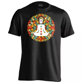 Csakra "levelek" férfi póló ezoterikus (fekete)
