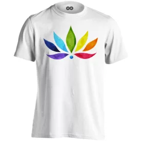 Csakra "szirmok" férfi póló ezoterikus (fehér)