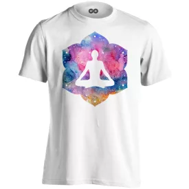   Jóga "meditáció" férfi póló ezoterikus (fehér)