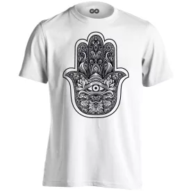   Fatima keze "csipkés" férfi póló ezoterikus (fehér)