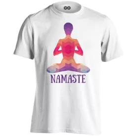   Namaste "poligon" férfi póló ezoterikus (fehér)