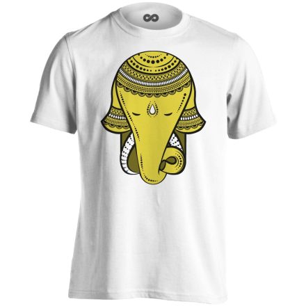 Elefánt "alszik" férfi póló ezoterikus (fehér)