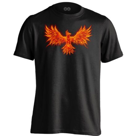 Főnix "tűz" férfi póló ezoterikus (fekete)