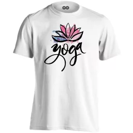   Jóga "festmény" férfi póló ezoterikus (fehér)