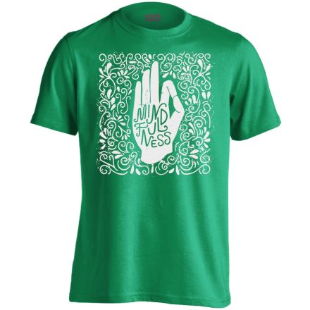 Jóga "teljes" férfi póló ezoterikus (zöld)