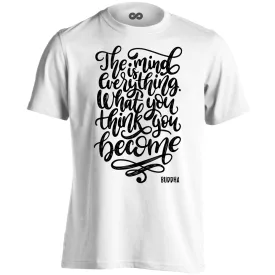 Buddha "idézet" férfi póló ezoterikus (fehér)