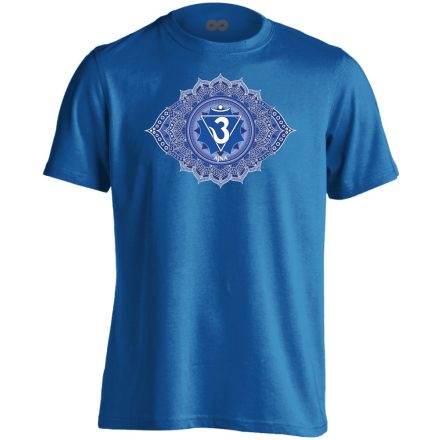 Ajna "szirmok" férfi póló ezoterikus (kék)