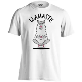 Lótusz "láma" férfi póló ezoterikus (fehér)