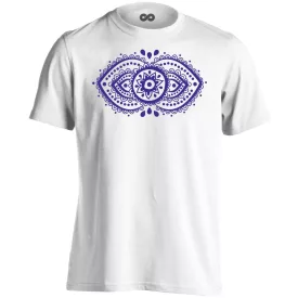 Ajna "hímzés" férfi póló ezoterikus (fehér)