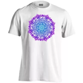 Puspamandalam ezoterikus férfi póló (fehér)