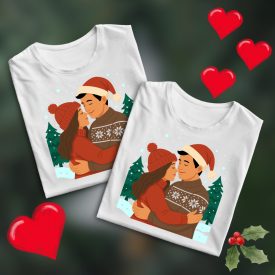   Páros karácsony személyre szabható egyedi karácsonyi csomag (fehér termékek)