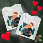 Páros karácsony személyre szabható egyedi karácsonyi csomag (fehér termékek)