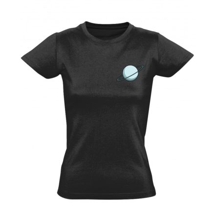 Uránusz, a kék bolygó női póló (fekete)