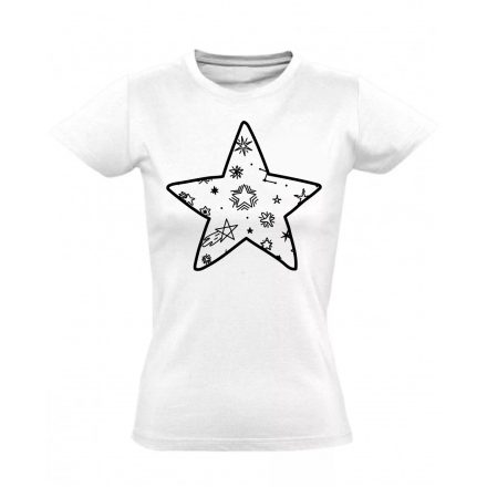 Csillagok összeállása női póló (fehér)