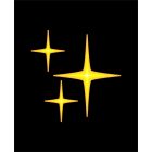 Csillagok ragyogása női póló (fekete)