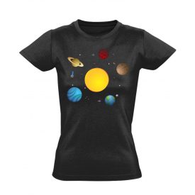 Csillagászati kalandok női póló (fekete)