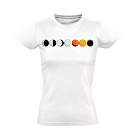 A Hold arcai női póló (fehér)