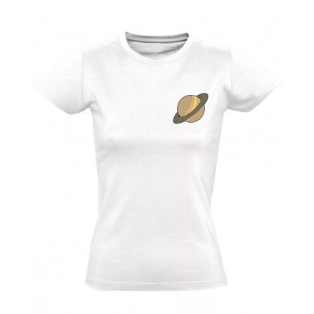 Szaturnusz felfedezése női póló (fehér)