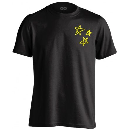 Csillagok meséi férfi póló (fekete)