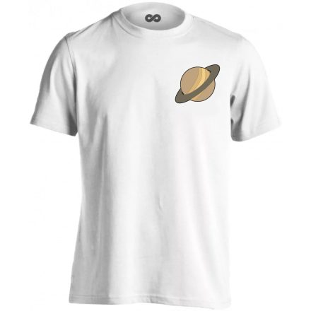 Szaturnusz felfedezése férfi póló (fehér)