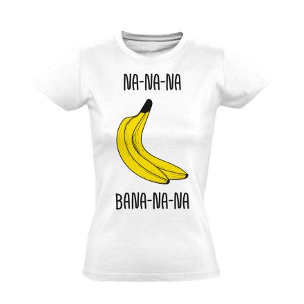 BanánKánon női póló (fehér)