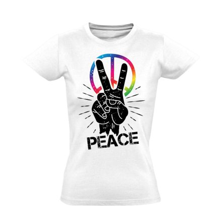 Béke női póló (fehér)