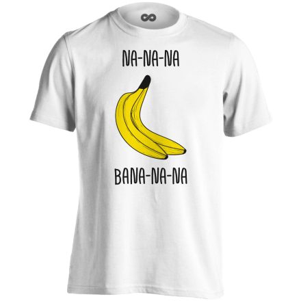 BanánKánon férfi póló (fehér)