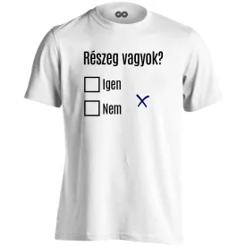 Választás fesztiválos férfi póló (fehér)