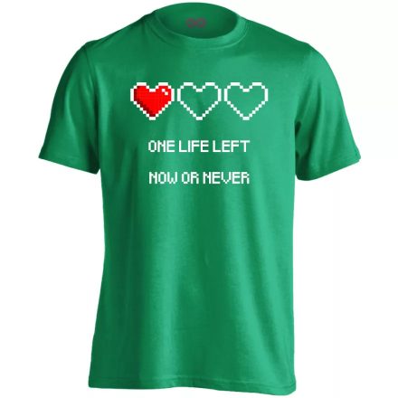OneLifeLeft férfi póló (zöld) - akciós póló - 2XL