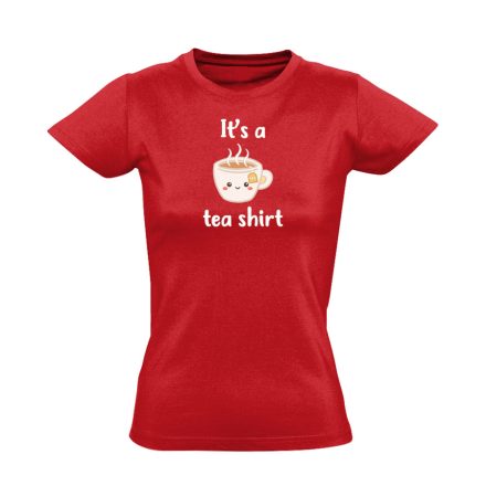 Tea-shirt cool női póló (piros)