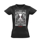 Az Ébredő Cthulhu cool női póló (fekete)